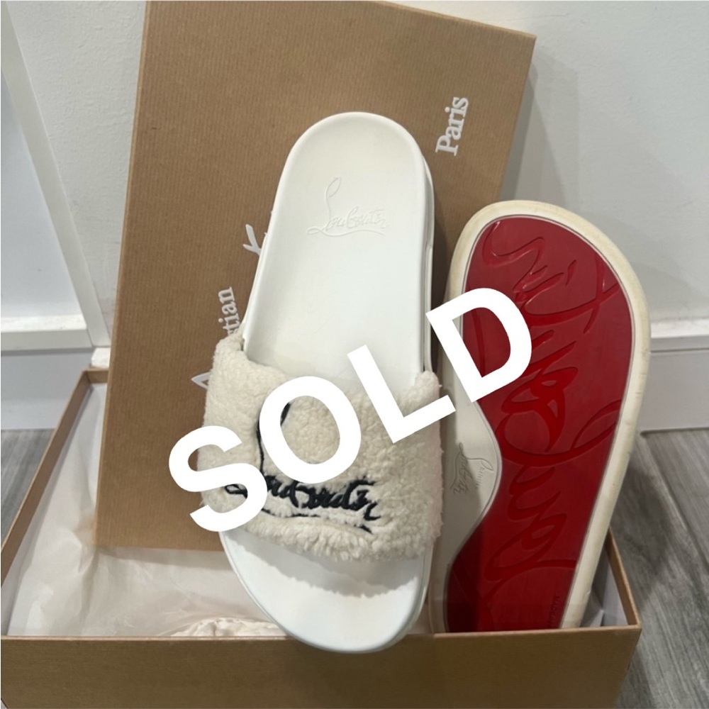 ***SOLD*** Christian Louboutin Pool Slides Sandals